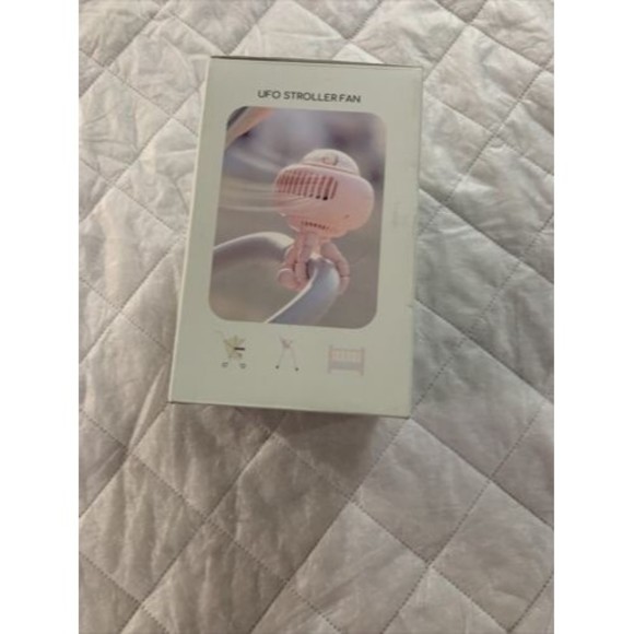 UFO Stroller Folding Fan Rechargeable 4 Speed Bladeless For Baby Outdoor Pink🪭 - Picture 15 of 16